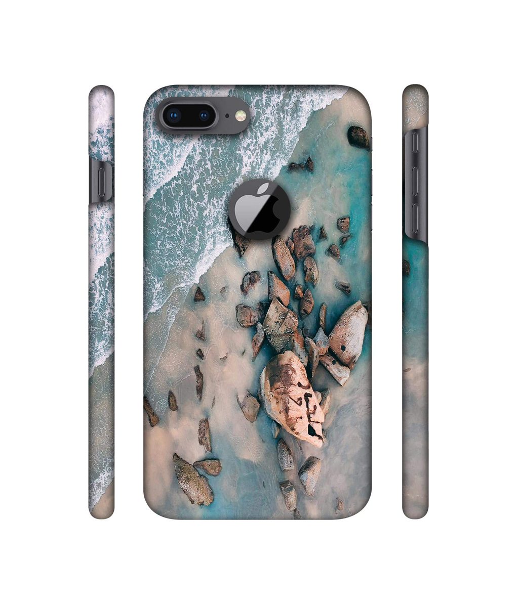 Amazon Brand - Solimo Designer Beach Side 3D Printed Hard Back Case Mobile Cover for Apple iPhone 8 Plus (with Logo Cut)