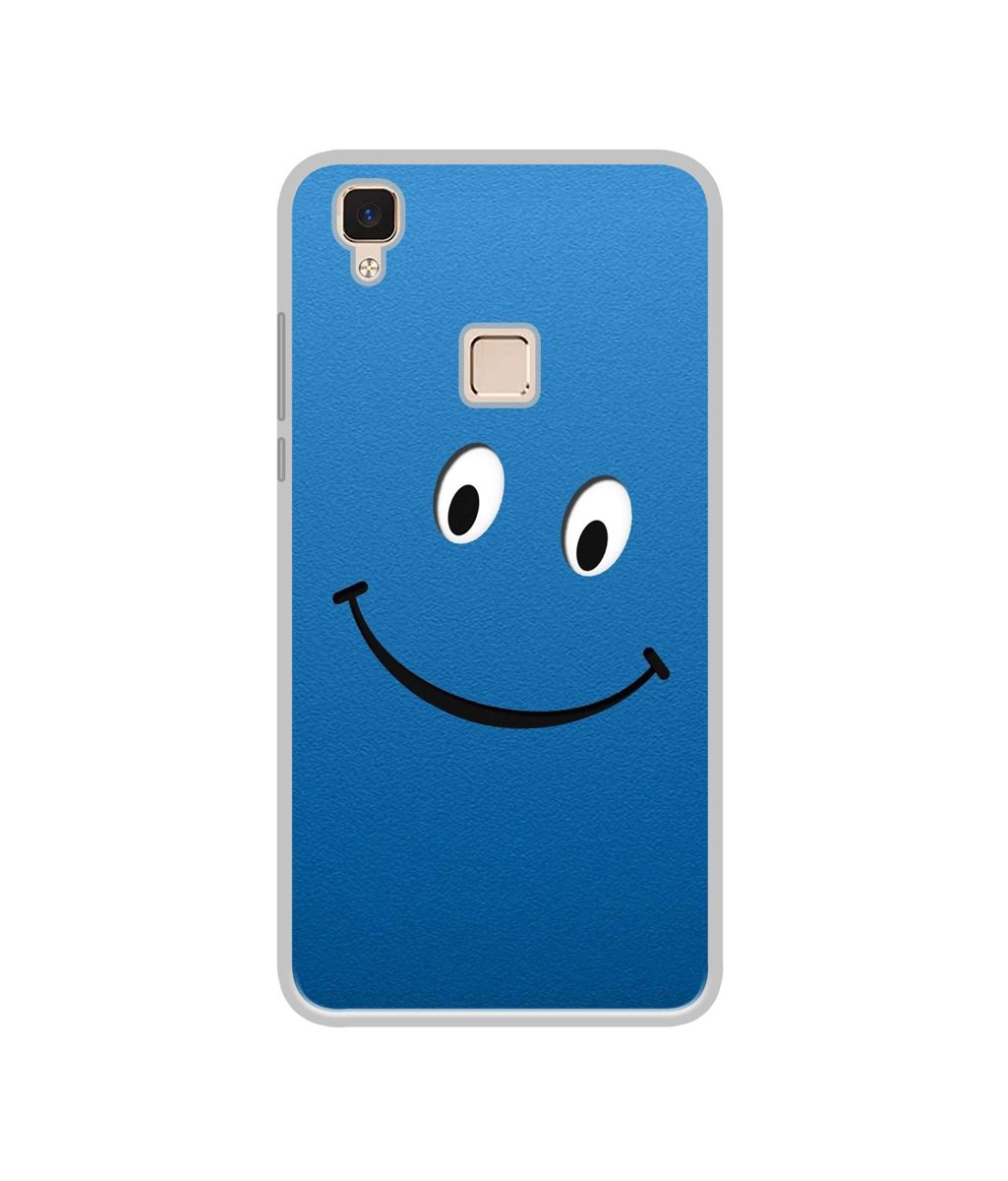 Amazon Brand - Solimo Designer Happy UV Printed Soft Back Case Mobile Cover for Vivo V3