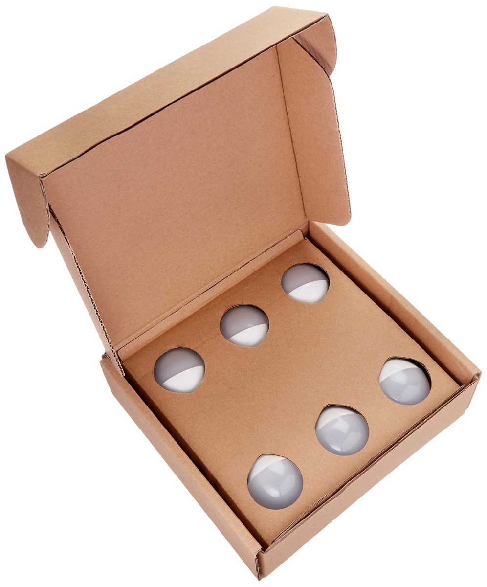 AmazonBasics 60 Watt Equivalent, Soft White, Dimmable, A19 LED Light Bulb, 6-Pack