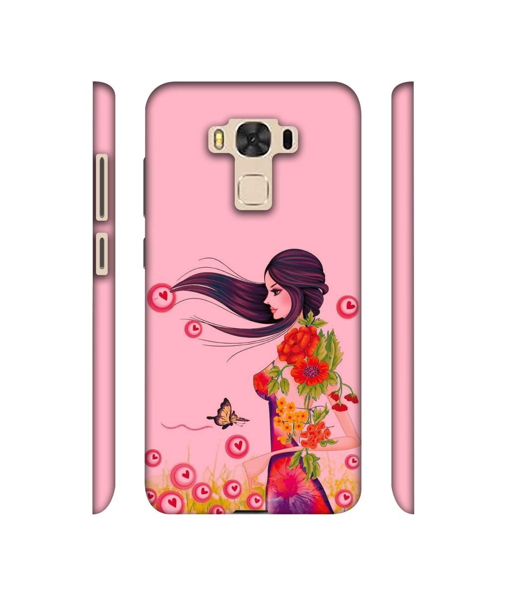 Amazon Brand - Solimo Designer Lady Vector Pattern 3D Printed Hard Back Case Mobile Cover for Asus Zenfone 3 Laser ZC551KL