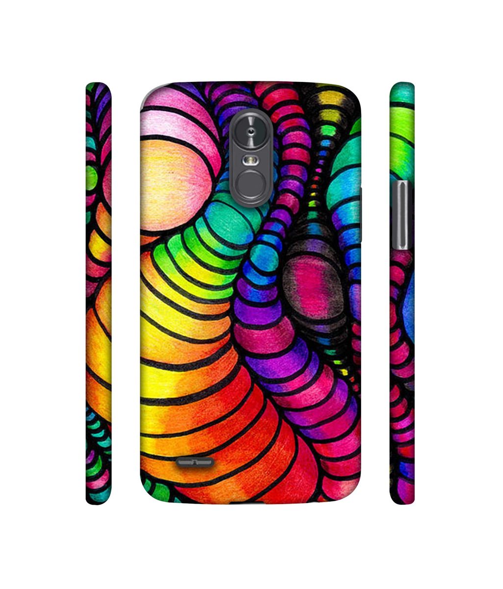 Amazon Brand - Solimo Designer Semi Circle Texture 3D Printed Hard Back Case Mobile Cover for LG Stylus 3
