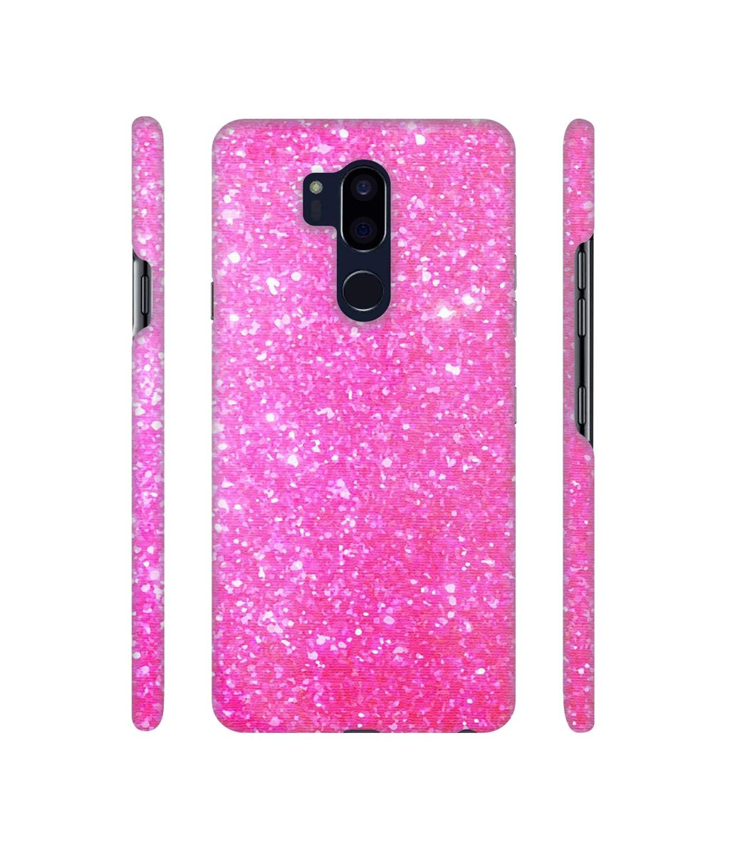 Amazon Brand - Solimo Designer Pink Sparkle 3D Printed Hard Back Case Mobile Cover for LG G7 ThinQ