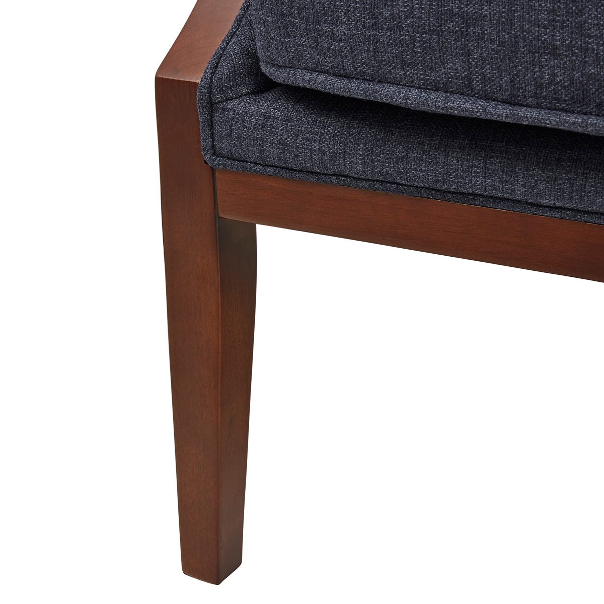 Amazon Brand – Stone & Beam Ashbury Modern Exposed Wood Accent Chair, 29"W, Navy