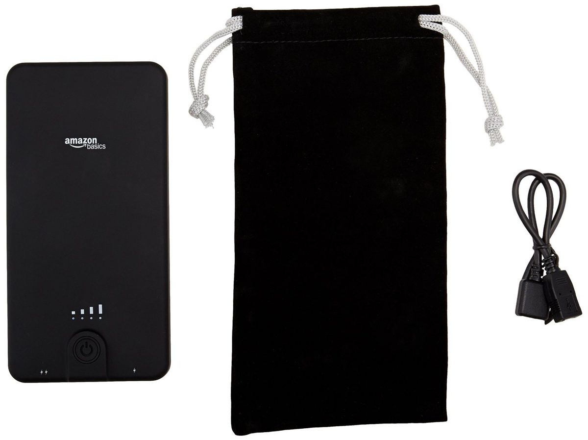 AmazonBasics Portable Power Bank - 10,000 mAh