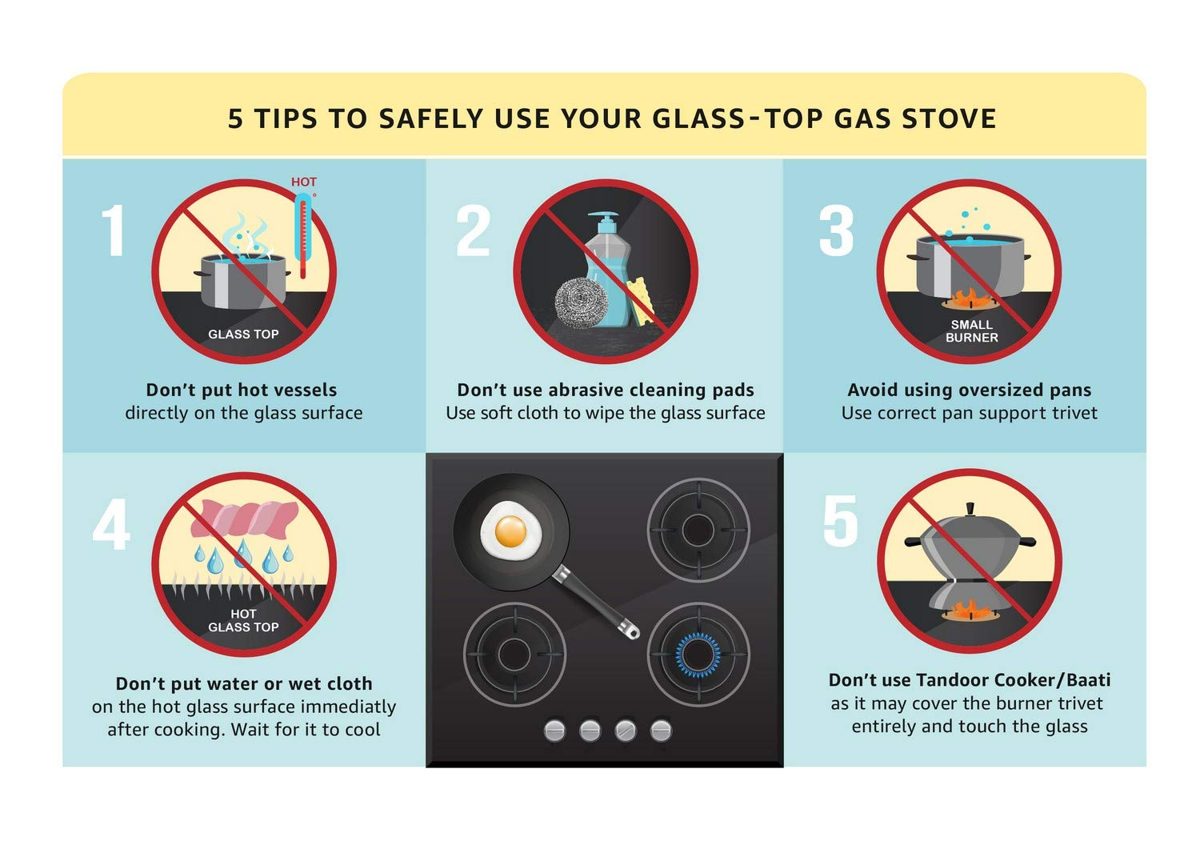 Amazon Brand - Solimo 2 Burner Gas Stove (Glass Top, ISI Certified)