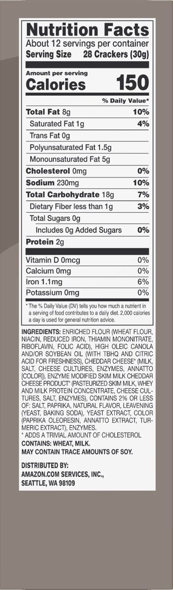 Cheese Crackers, Original 12.4 oz.