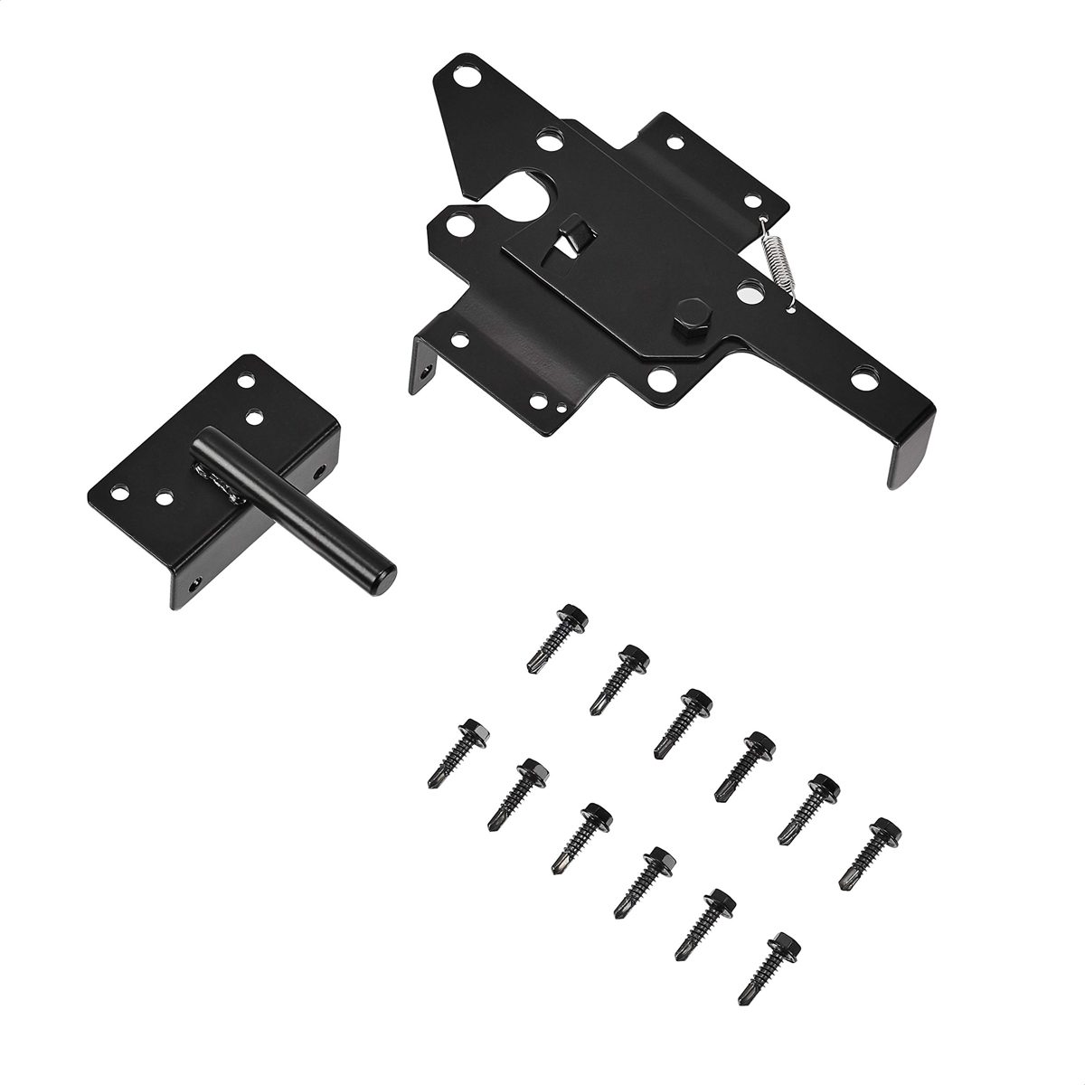 AmazonBasics Gate Latch - Post-Mounting, Black