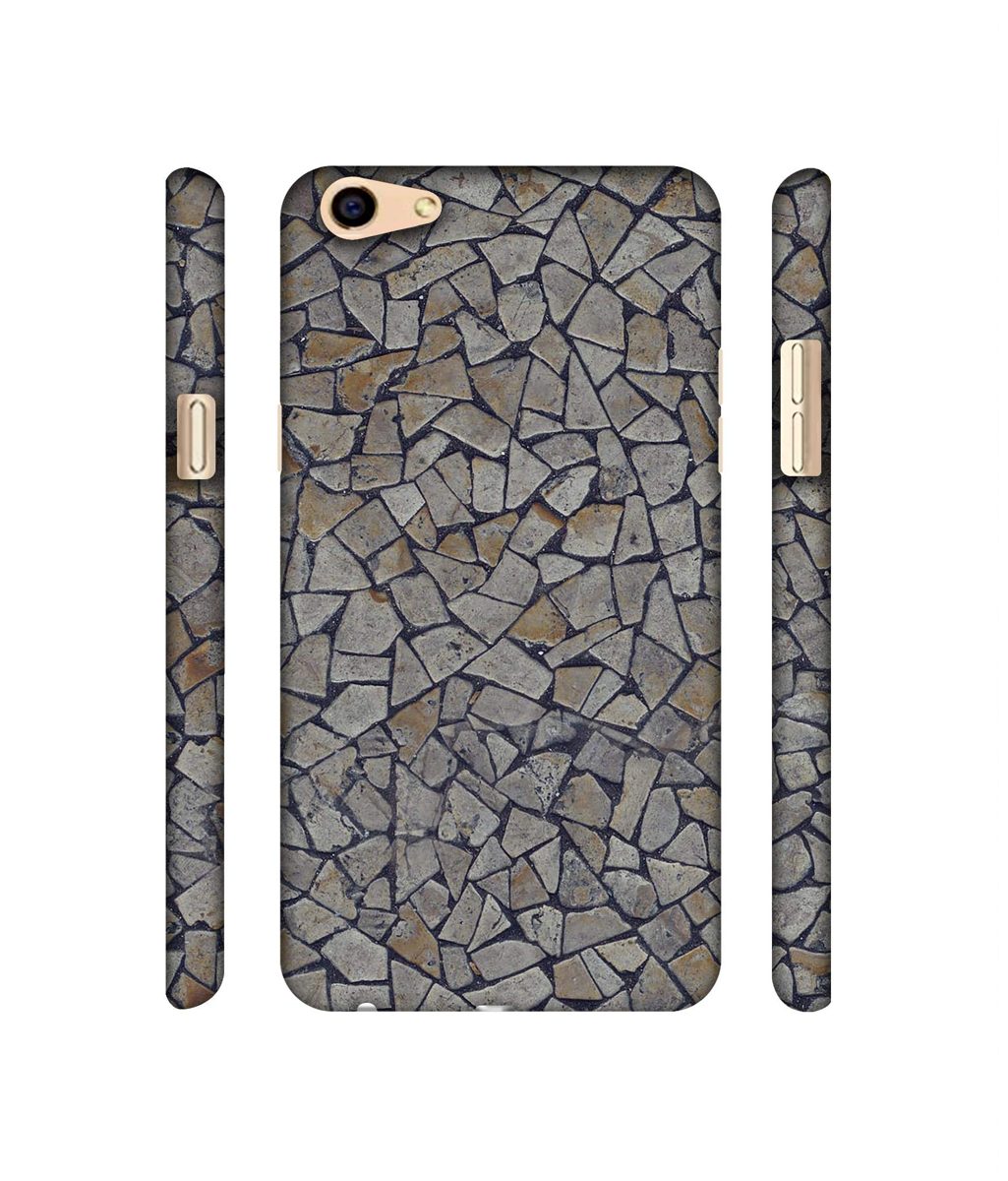 Amazon Brand - Solimo Designer Marble Pices 3D Printed Hard Back Case Mobile Cover for Oppo F3