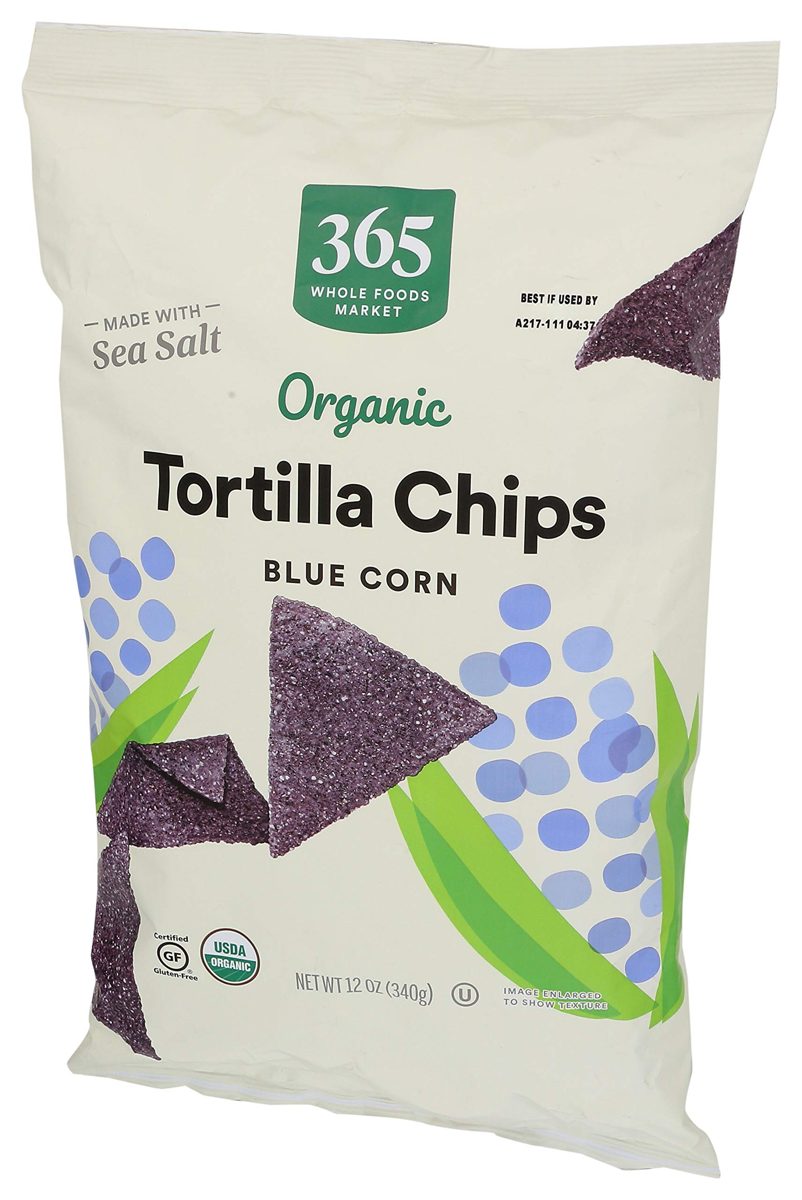 365 by Whole Foods Market, Organic Tortilla Chips, Blue Corn, 12 Ounce