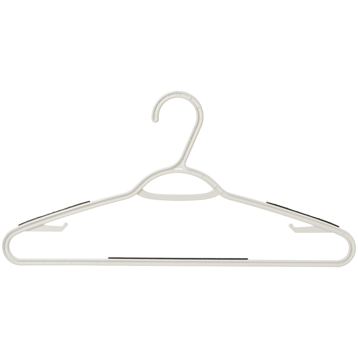AmazonBasics Plastic Clothes Hanger with Non-Slip Pad, 50-Pack