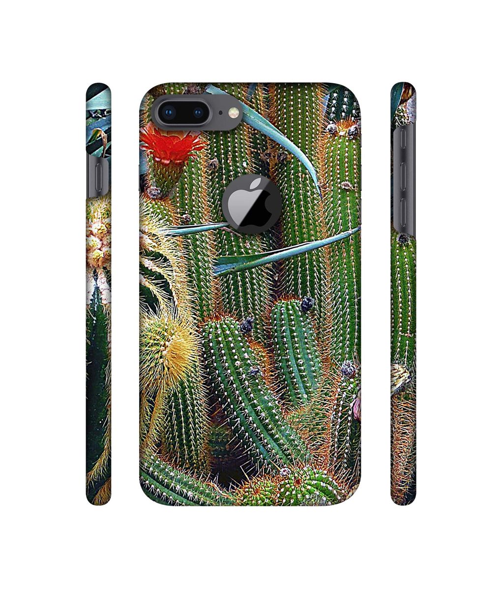 Amazon Brand - Solimo Designer Cactus 3D Printed Hard Back Case Mobile Cover for Apple iPhone 8 Plus (with Logo Cut)