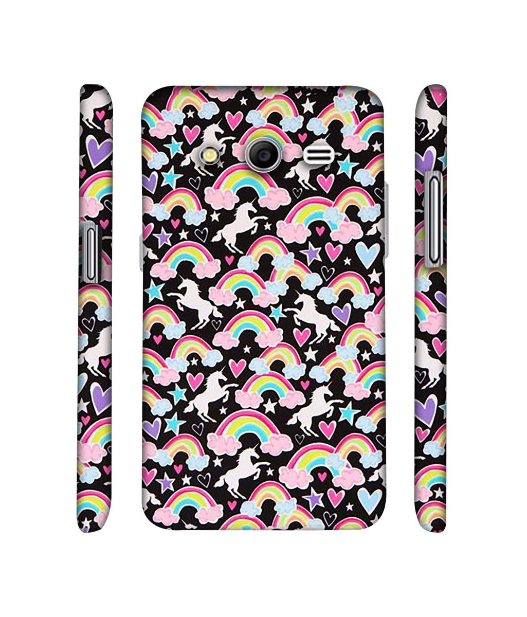 Amazon Brand - Solimo Designer Unicorn Texture 3D Printed Hard Back Case Mobile Cover for Samsung Galaxy Core 2 G355H
