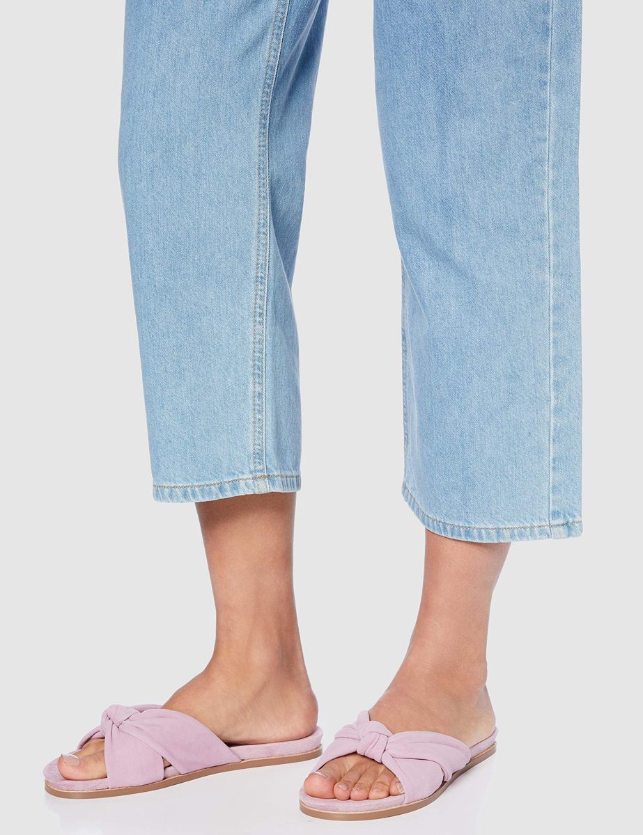 find. Womens^Women's Knot Footbed, Pink Pink Lavender, 9.5 us