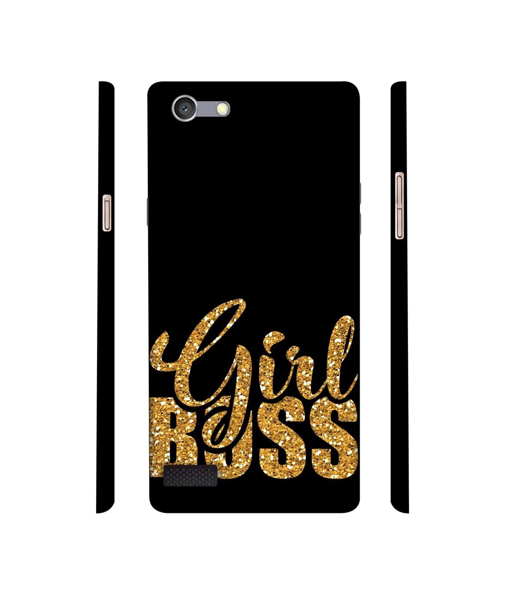 Amazon Brand - Solimo Designer Sparkle Girl Boss 3D Printed Hard Back Case Mobile Cover for Oppo Neo 7