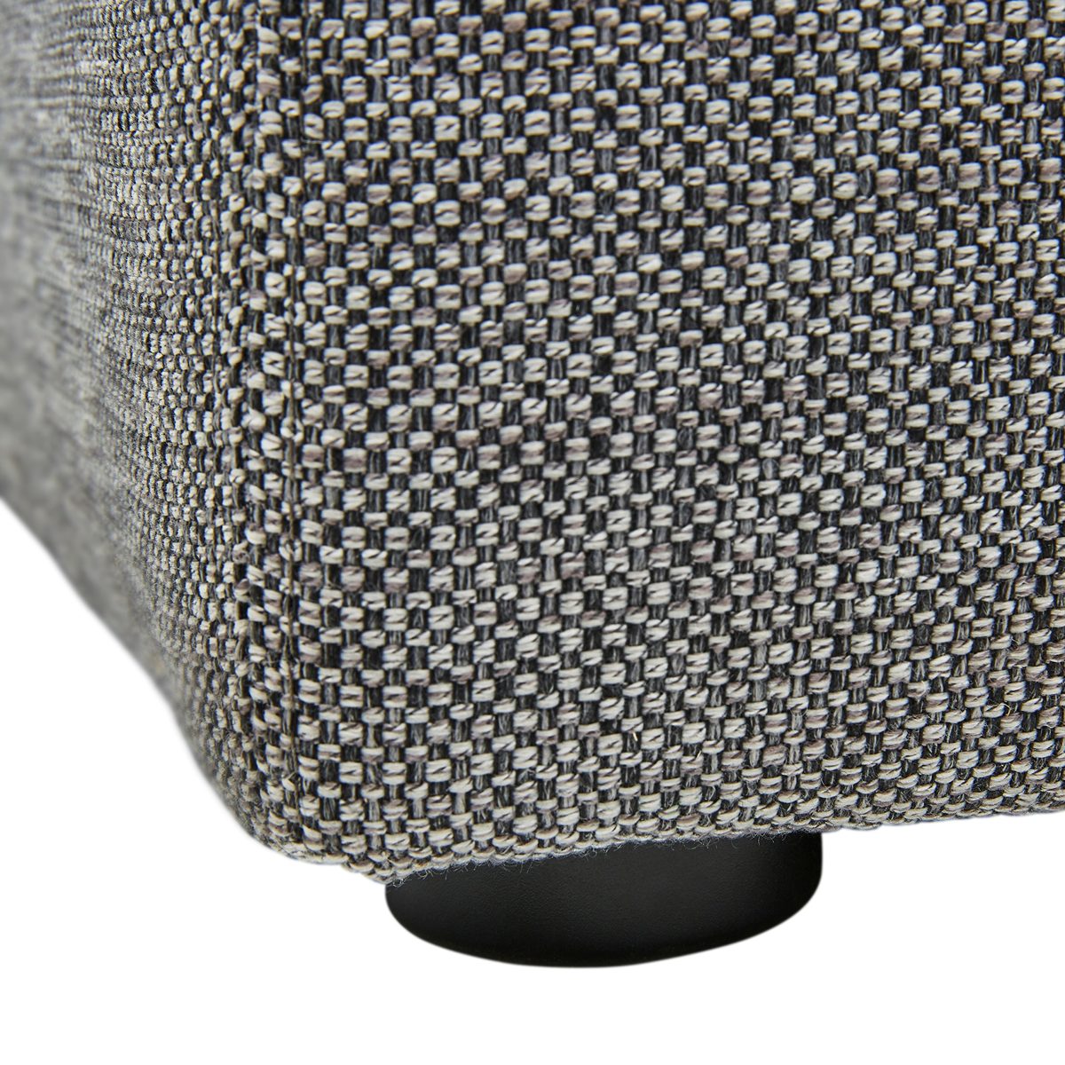 Amazon Brand – Rivet Audrey Modern Ottoman, 39"W, Grey Storm