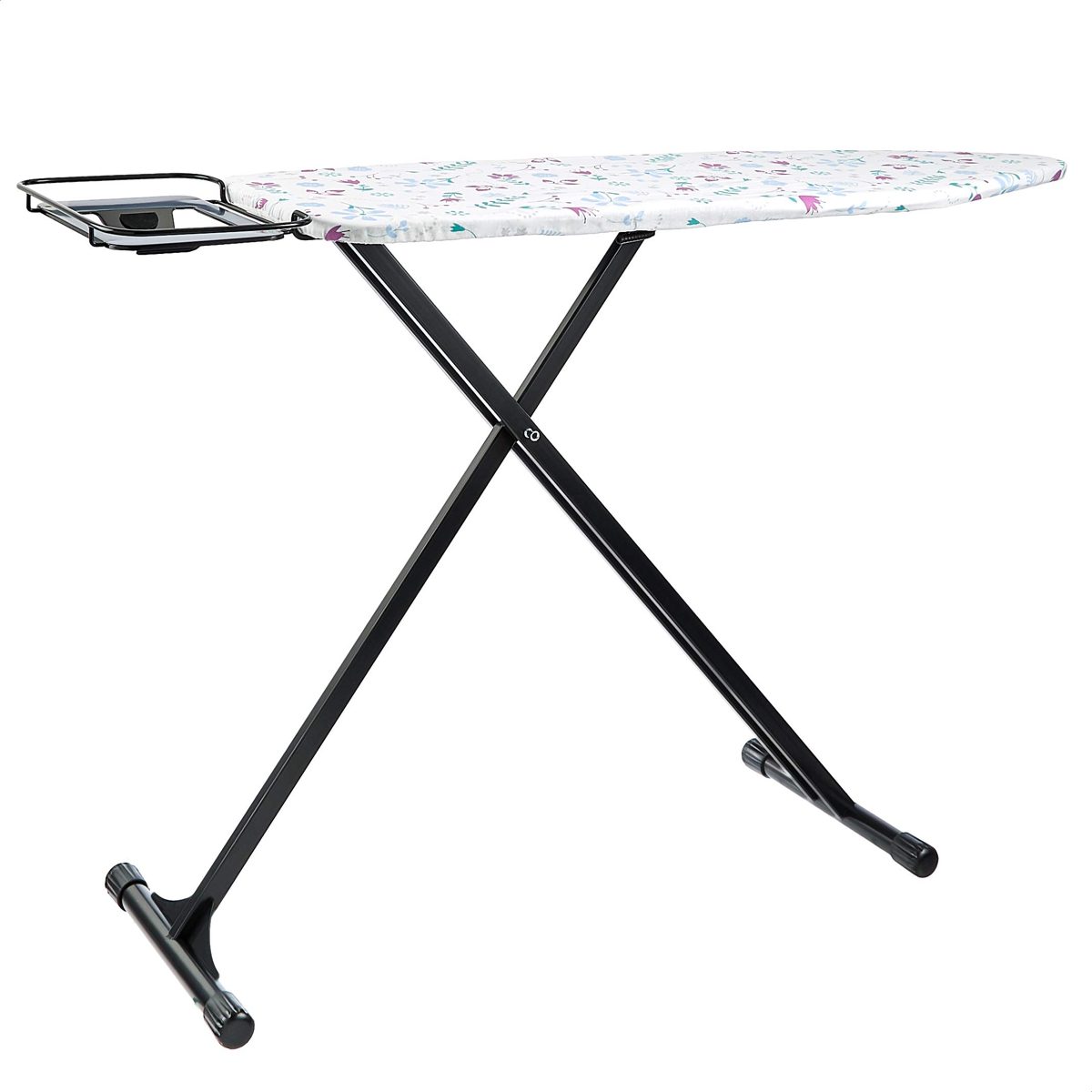 AmazonBasics Ironing Board with H-Shaped Iron Rest, Medium, 122x38 cm - Black