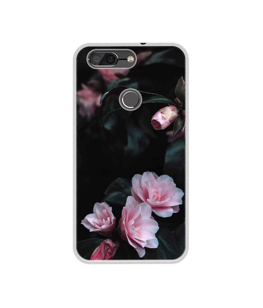 Amazon Brand - Solimo Designer Dark Flowers Photography UV Printed Soft Back Case Mobile Cover for InFocus Vision 3 Pro