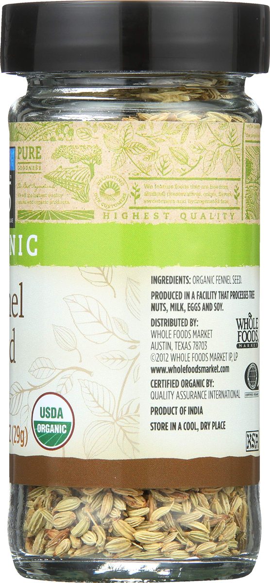 365 Everyday Value, Organic Fennel Seed, 1.02 oz
