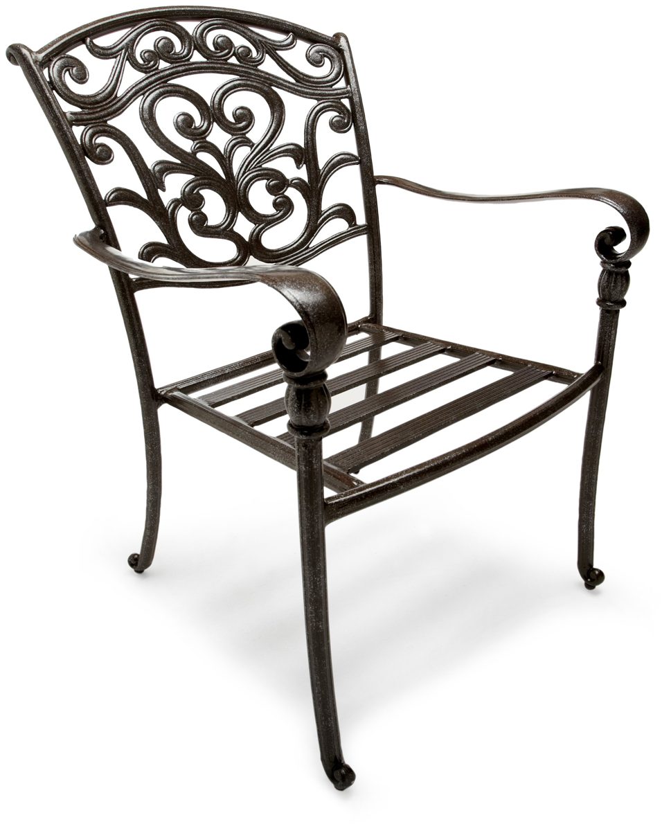 Strathwood Garden Furniture - St. Thomas Cast Aluminum Dining Armchairs Set of 2