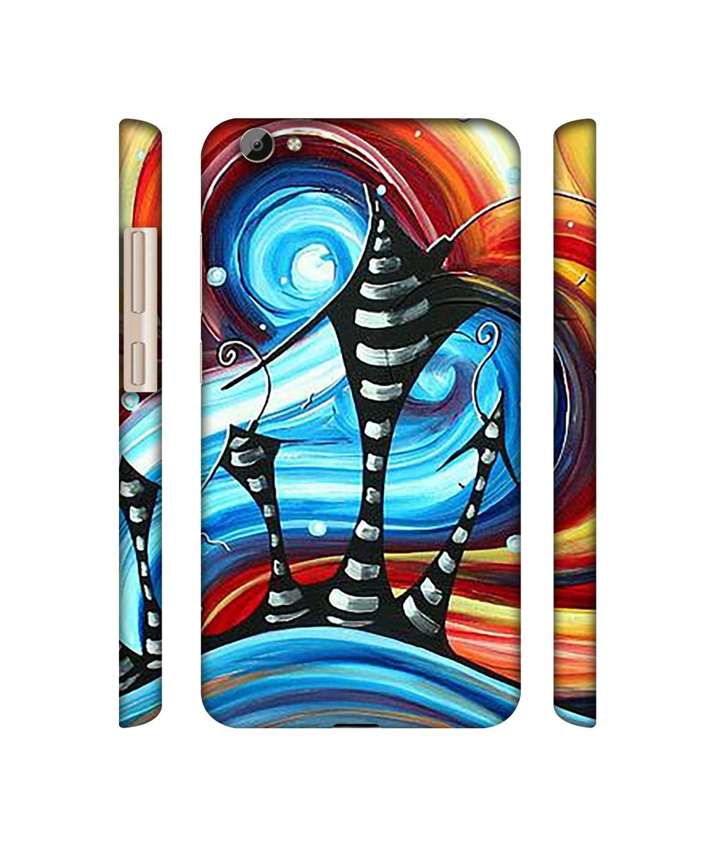 Amazon Brand - Solimo Designer Abstarct Texture 3D Printed Hard Back Case Mobile Cover for Vivo Y66