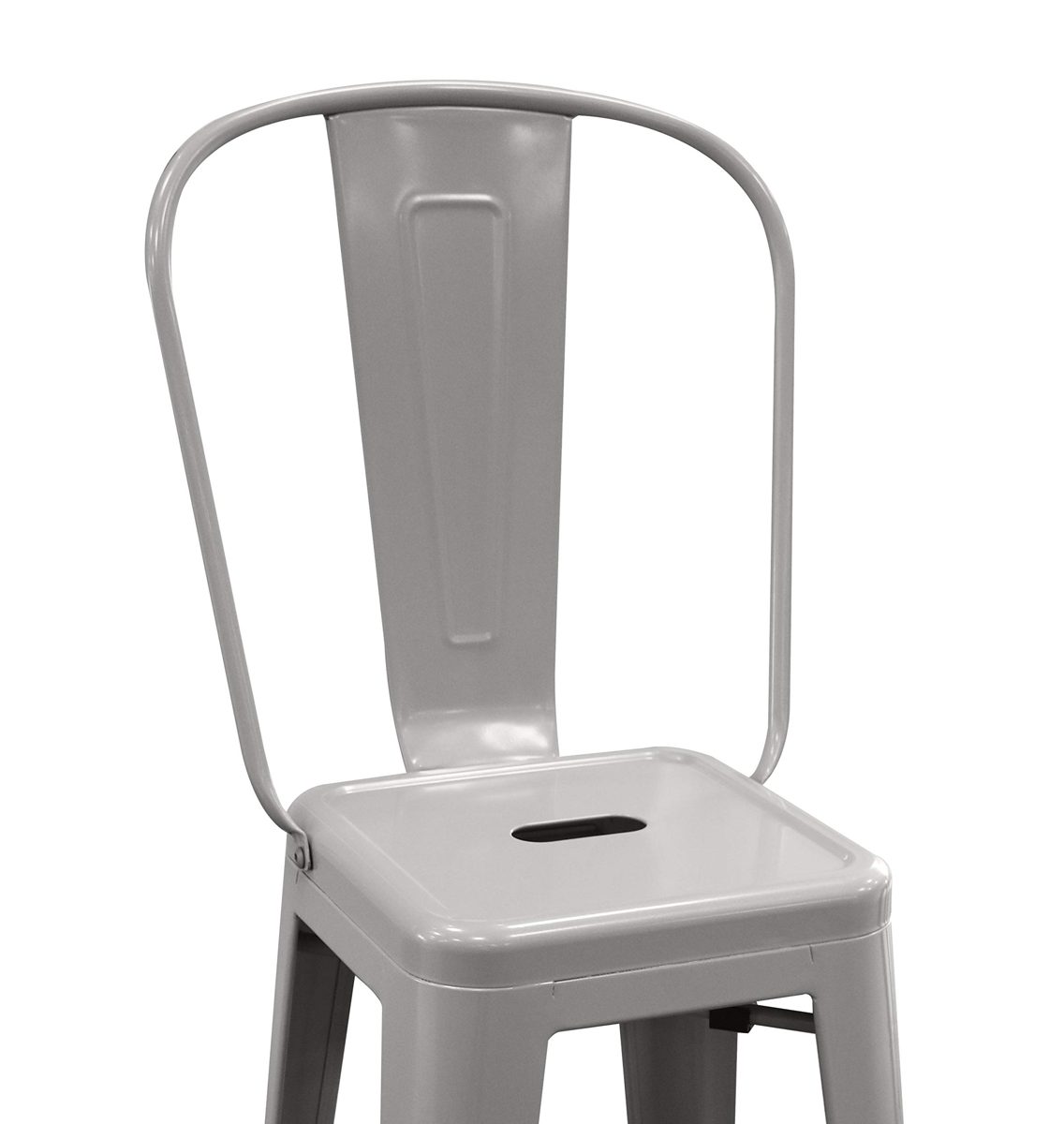 Ravenna Home High Back Bistro Metal Bar Stool