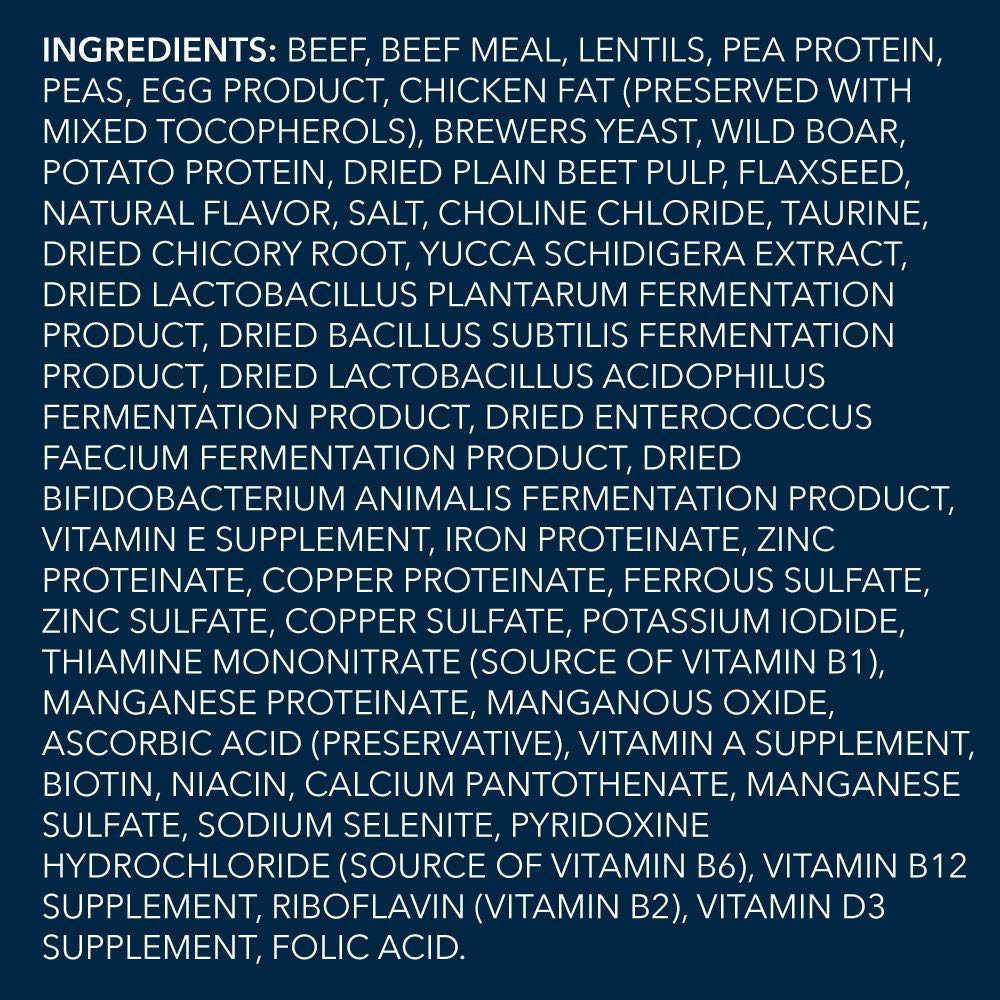 Amazon Brand - Wag Dry Dog Food Beef and Lentil Recipe with Wild Boar (5 lb. Bag) Trial