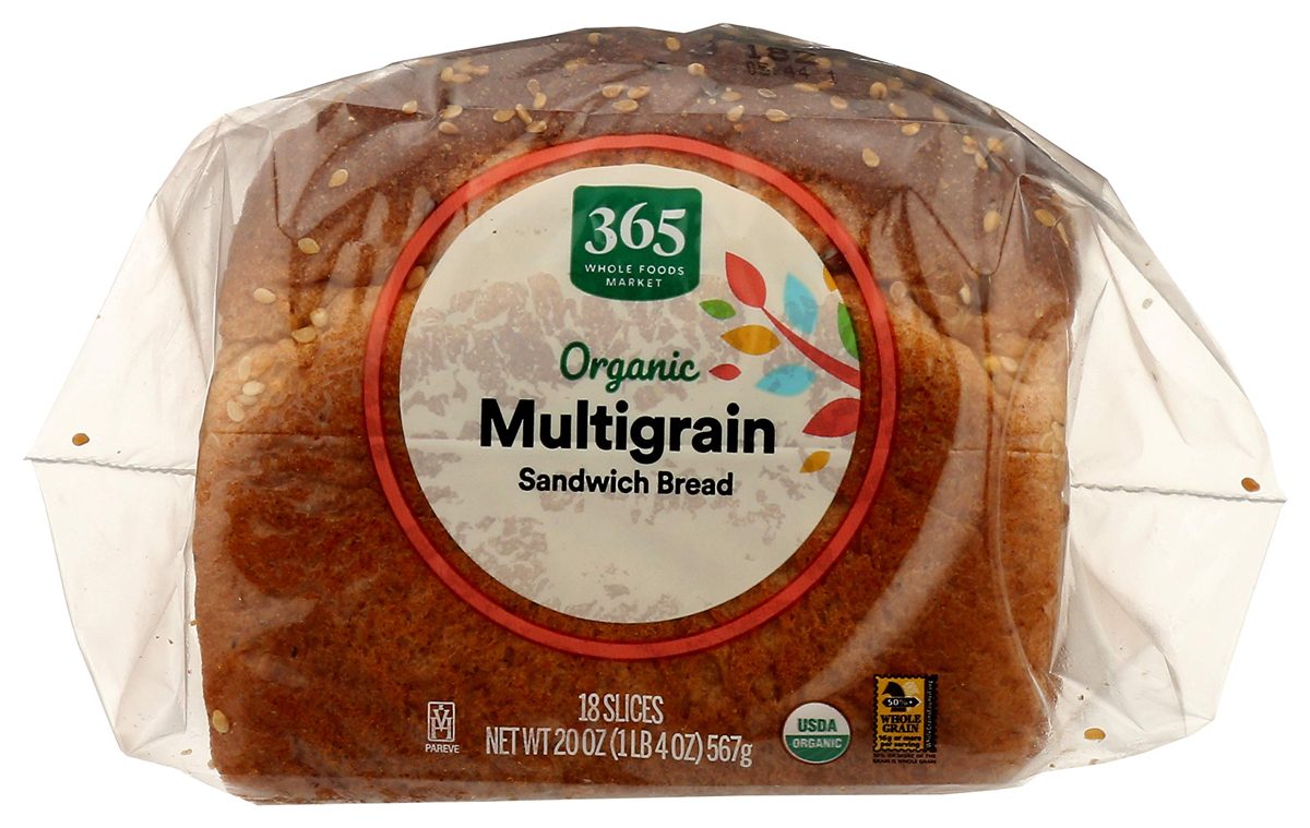 365 Everyday Value, Organic Multigrain Sandwich Bread, 18 slices