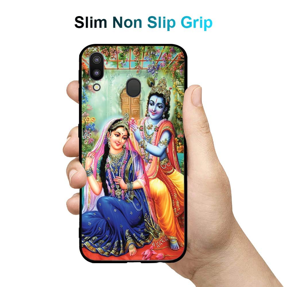 Amazon Brand - Solimo Designer Lord Radha Krishna Printed Hard Back Case Mobile Cover for Samsung Galaxy M20
