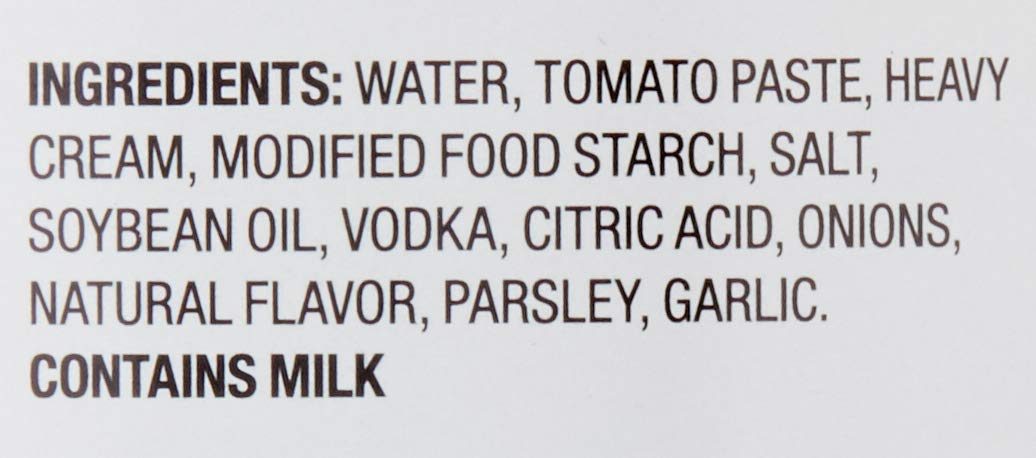 Amazon Brand - Happy Belly Vodka Cream Pasta Sauce, 24 oz (Pack of 6) (Previously Solimo)