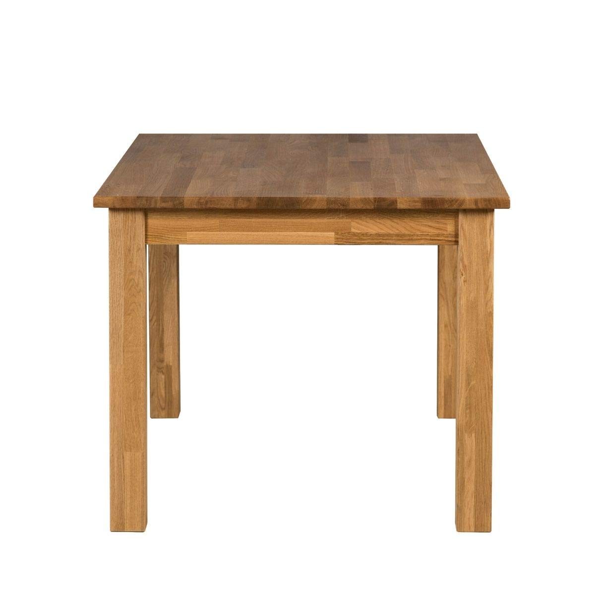 Amazon Brand - Alkove Hayes Classic Fixed Solid Wood Dining Table, Seats 2-4, 110 x 70 x 75cm, Wild Oak