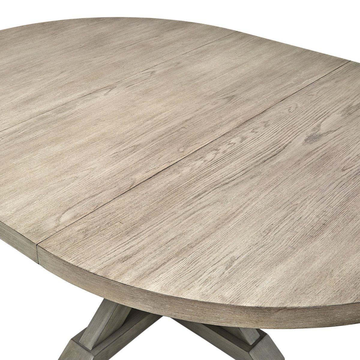 Amazon Brand – Stone & Beam Creston Modern Expandable Wood Dining Kitchen Table, Round, 72"W, Oak