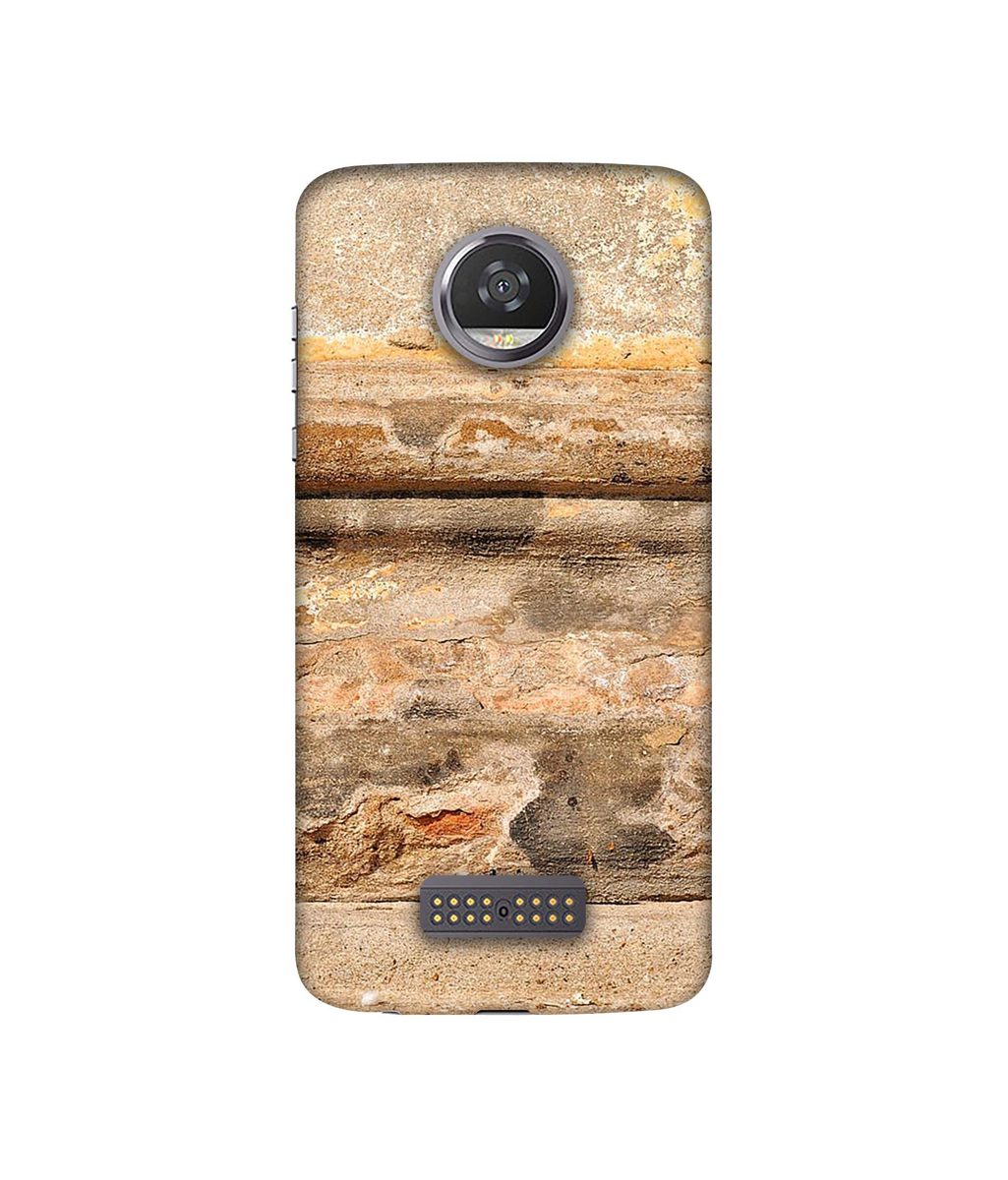 Amazon Brand - Solimo Designer Rushed Marble 3D Printed Hard Back Case Mobile Cover for Moto Z2 Play