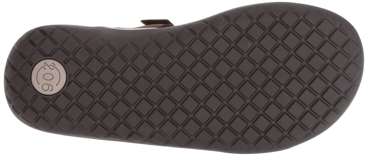 206 Collective Amazon Brand Men's Greenlake Double Band Velcro Sandal, Chocolate Brown Gray Canvas/Nubuck, 7 D US