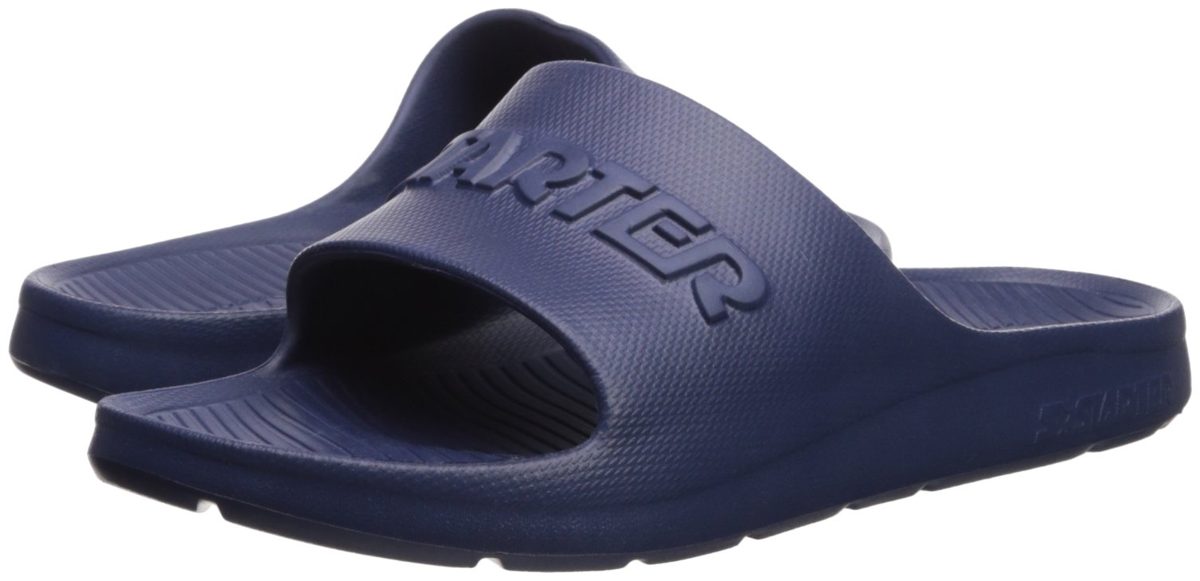 Starter Men's Performance Slide Sandal, Amazon Exclusive, Team Navy, 10 Standard US