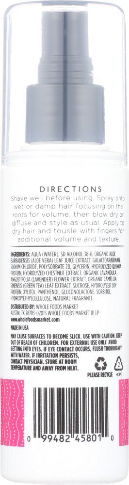 Whole Foods Market, Moisture Balance Volumizing Hairspray, 4 oz