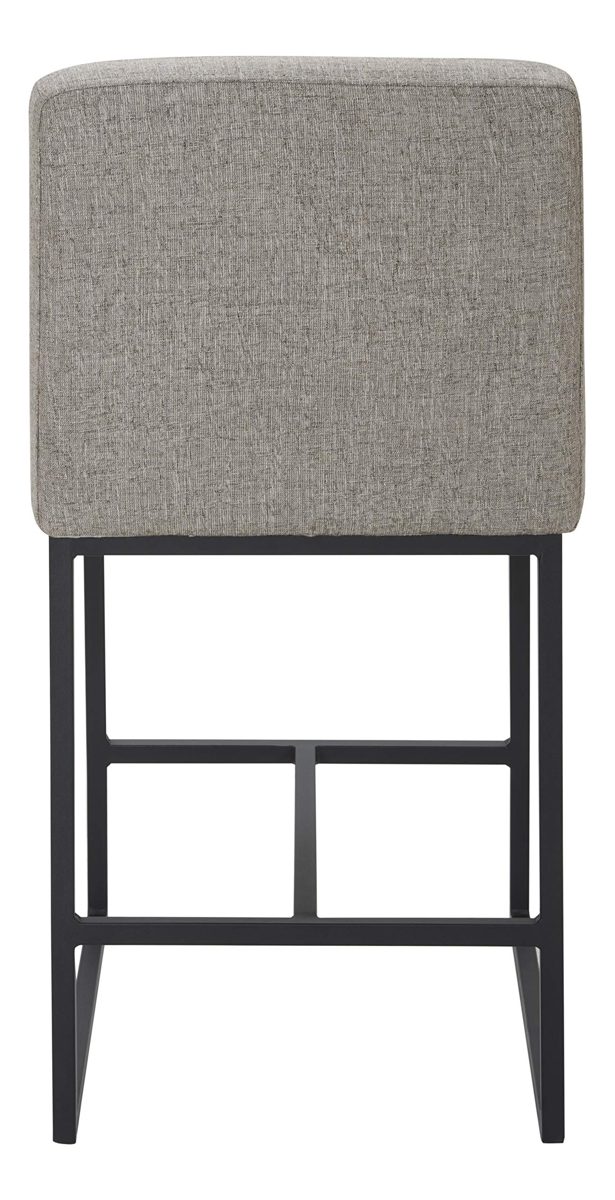 Amazon Brand – Rivet Decatur Modern Kitchen Counter-Height Stool, 37"H, Light Grey