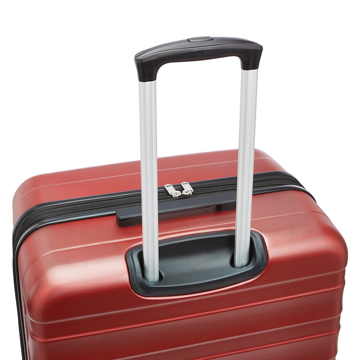 AmazonBasics 28" ABS Hardside Spinner Luggage, Red