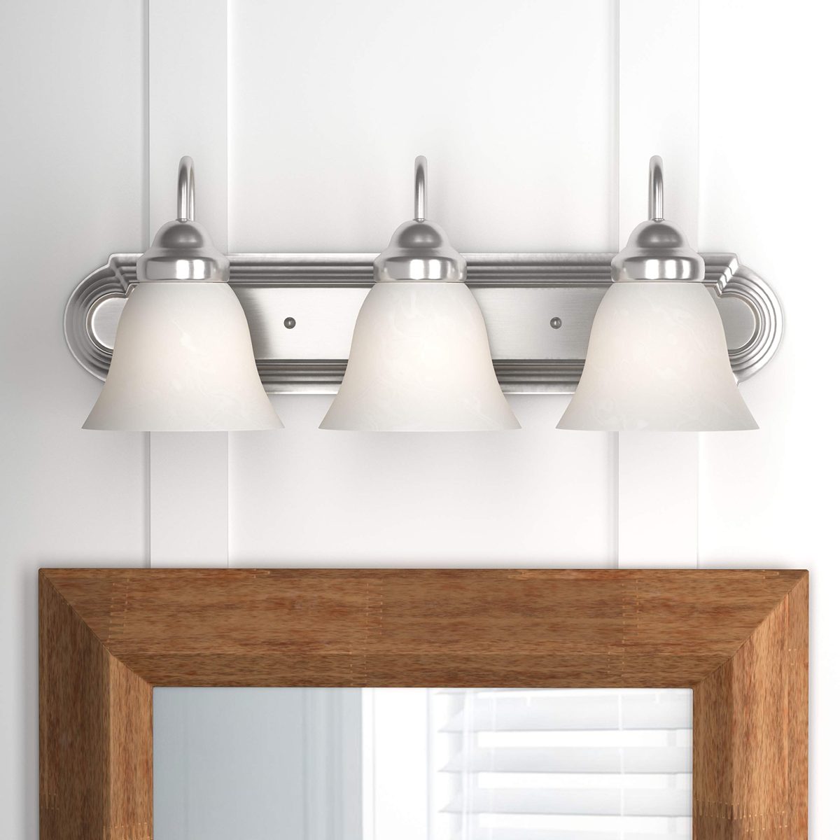 Ravenna Home Classic Vanity Light, 8.31"H, Brushed Nickel