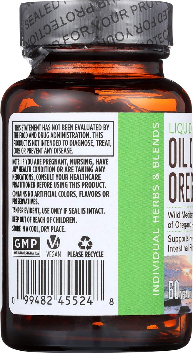 Whole Foods Market, Oil of Oregano Liquid Caps, 60 ct