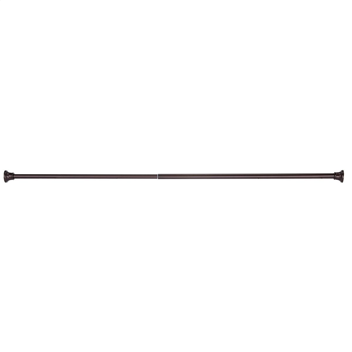 AmazonBasics Decorative Bell Tension Shower Curtain Rod, 36-62", Bronze