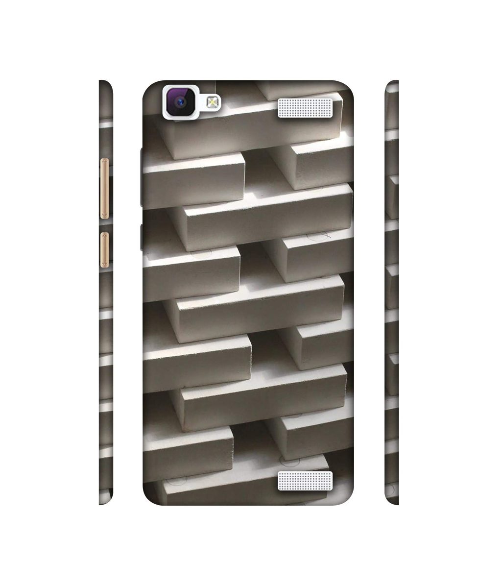 Amazon Brand - Solimo Designer Marble Blocks 3D Printed Hard Back Case Mobile Cover for Vivo V1 Max