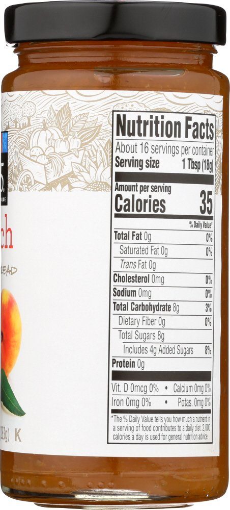 365 Everyday Value, Peach Fruit Spread, 10 oz