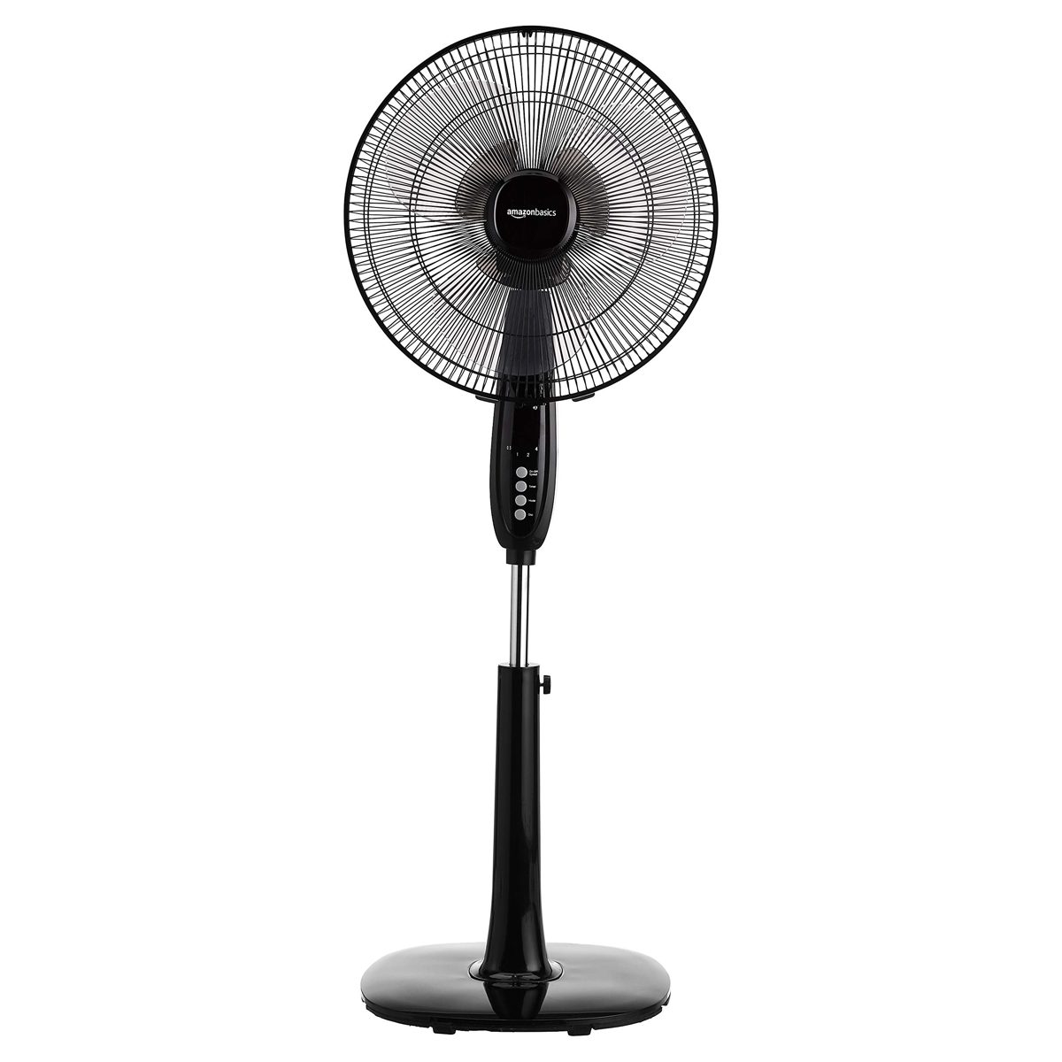AmazonBasics Oscillating Dual Blade Standing Pedestal Fan with Remote - 16-Inch