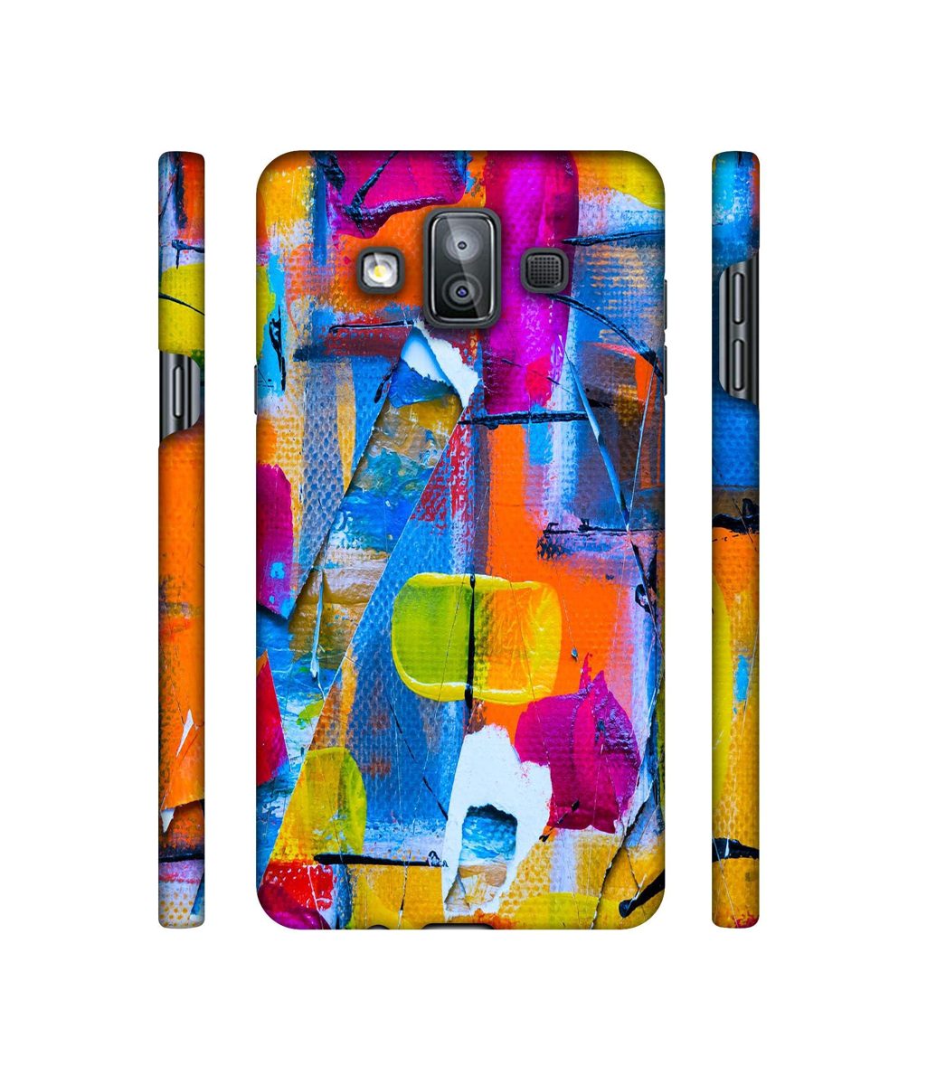 Amazon Brand - Solimo Designer Multicolor Box Texture 3D Printed Hard Back Case Mobile Cover for Samsung Galaxy J7 Duo