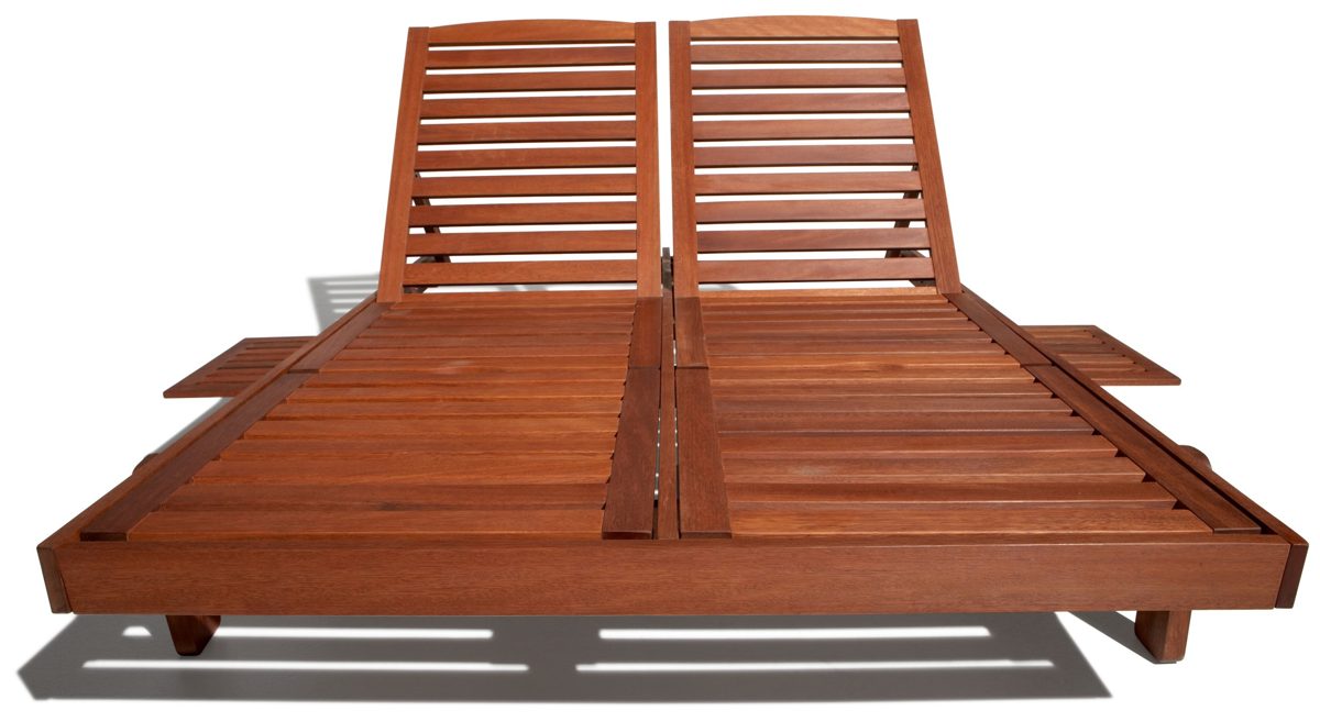 Strathwood Talbot Hardwood Double Sunlounger
