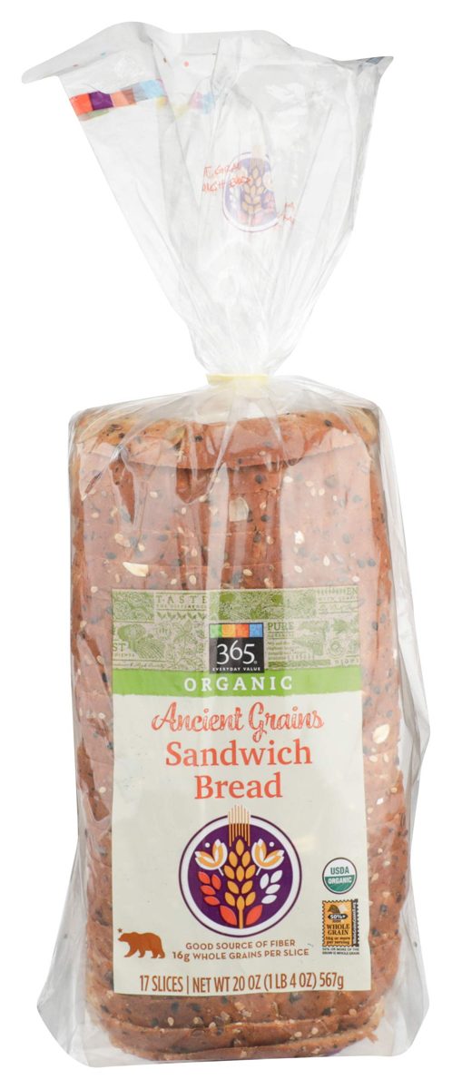 365 Everyday Value Organic Multigrain Sandwich Bread, 20oz