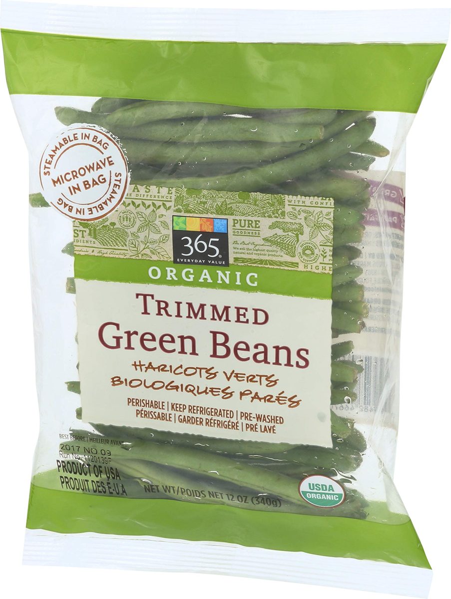 365 Everyday Value, Organic Trimmed Green Beans, 12 oz
