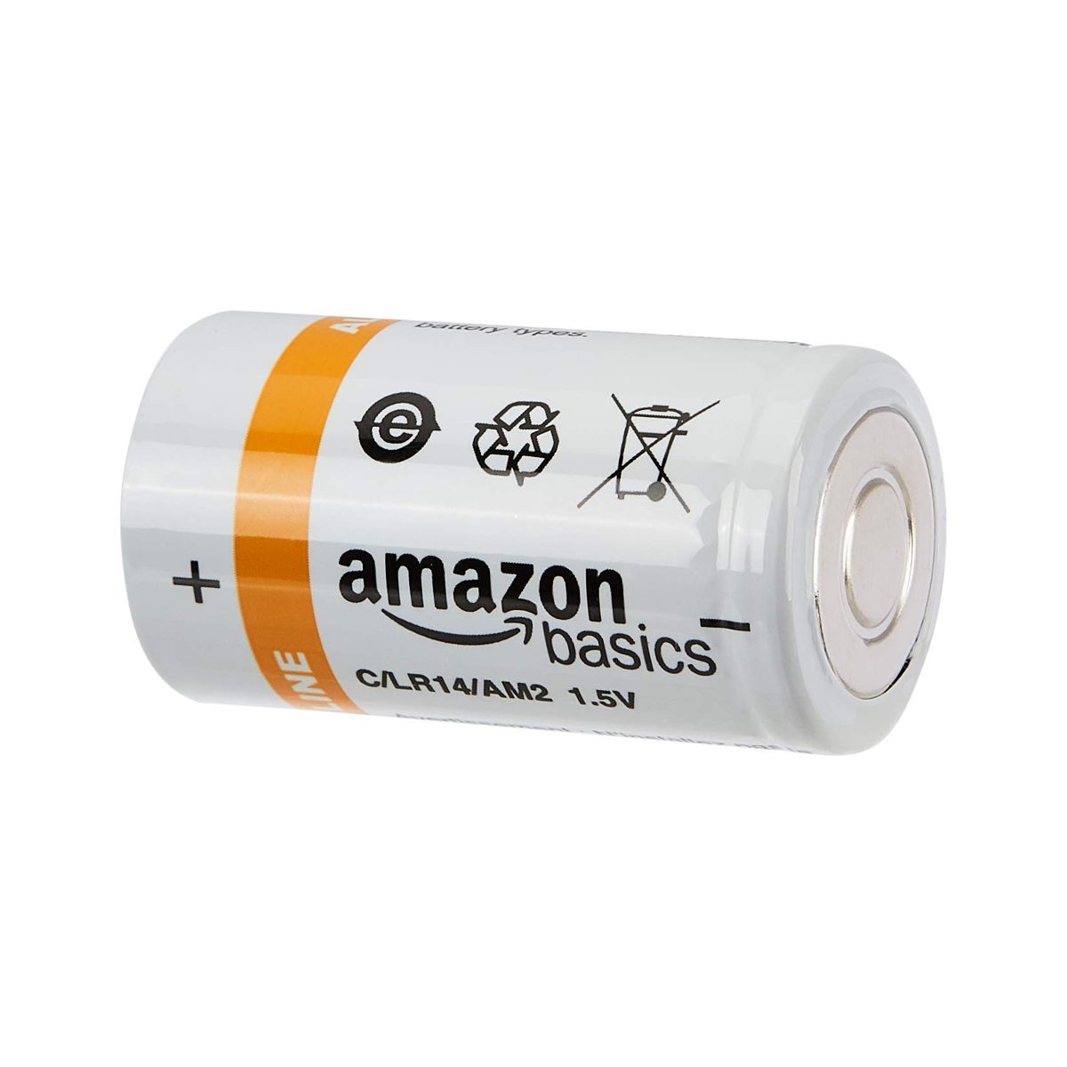 AmazonBasics C Cell Everyday Alkaline Batteries (24-Pack) (Renewed)