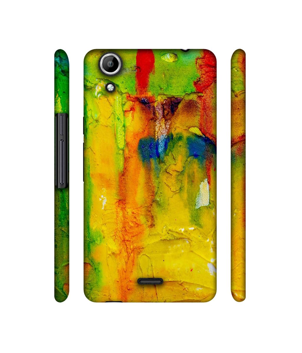 Amazon Brand - Solimo Designer Yellow and Green Paint 3D Printed Hard Back Case Mobile Cover for Micromax Canvas Selfie 2 Q340