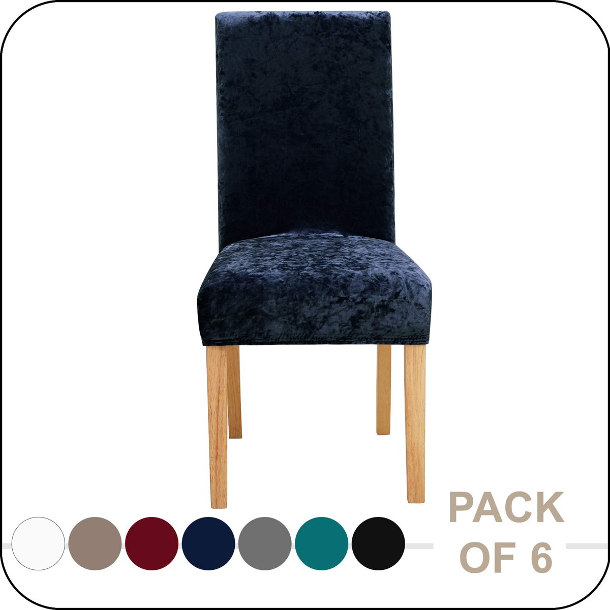 Umi Essentials Stretch Chair Covers, Soft Fabric